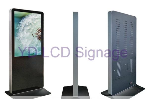 Quality 1920*1080 Digital Signage Floor Stand , Durable Vertical Digital Signage Display for sale