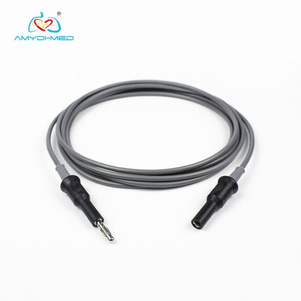 Quality 2.0MM Banana Plug Electrosurgica Silicone Bipolar Cable For Forceps for sale