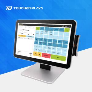 China 1561E Dual Screen POS Terminal With Printer Scanner on sale