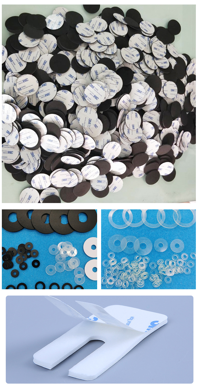 Custom Increased Height Die Cutting Materials 3M Strong Adhesive For Keypads