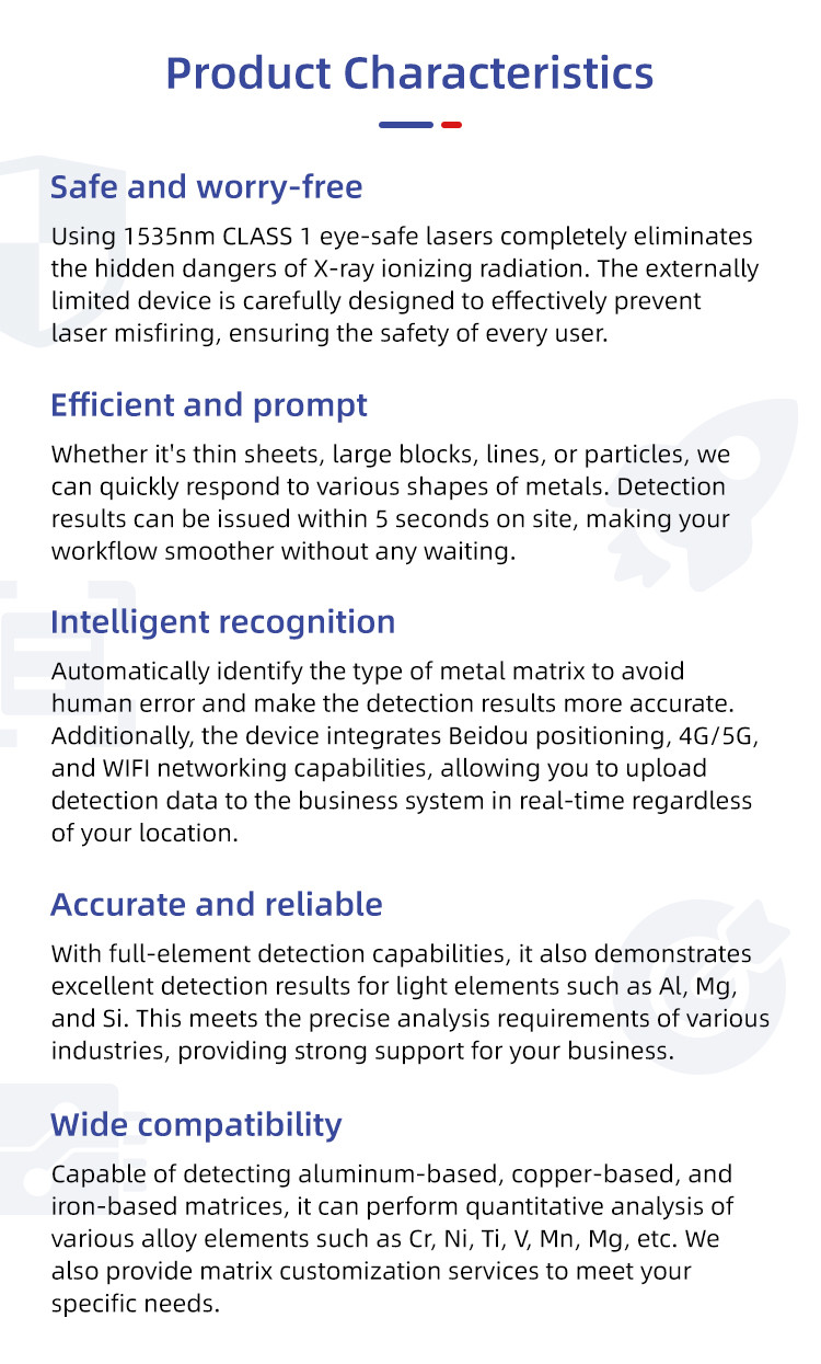 Handheld Laser Induced Breakdown Spectroscopy LIBS Analyser Laser For Copper based metal elements analysis
