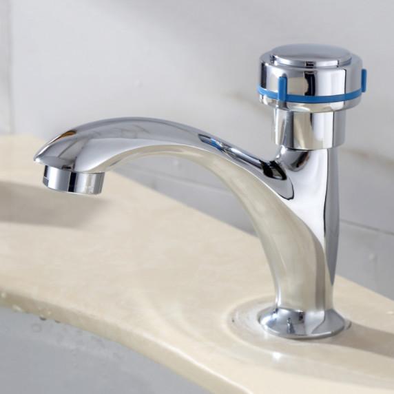 Quality Brass Stylish  Bathroom Single Cold Water Basin Taps Chrome for sale