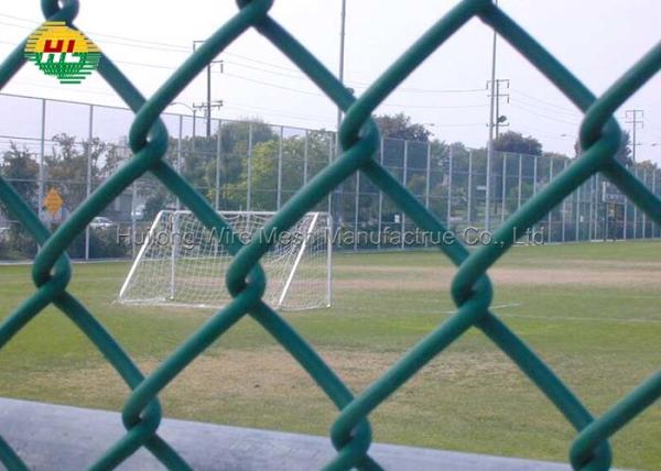 Quality 1.5m 25mtr Heavy PVC Chain Link Fence for boundary ISO certificate for sale