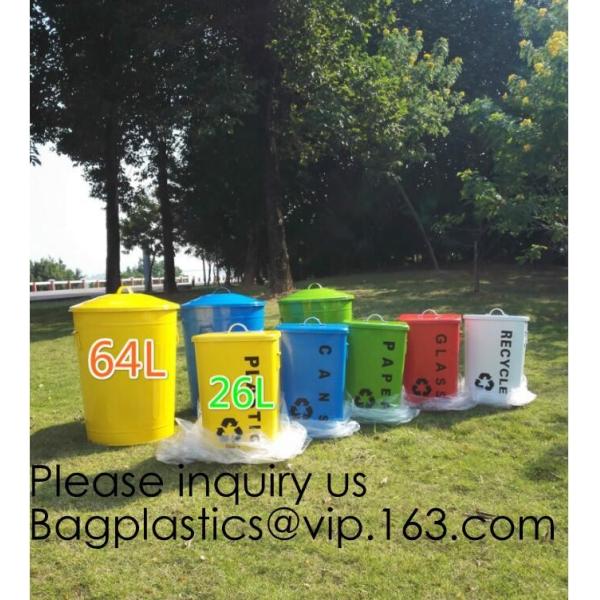 Metal Waste Bin Trash Cans Tin Garbage Bin,Stainless Steel Push Door Garbage Bin/Trash Bin/Tin Can,Kitchen/Home/Househol