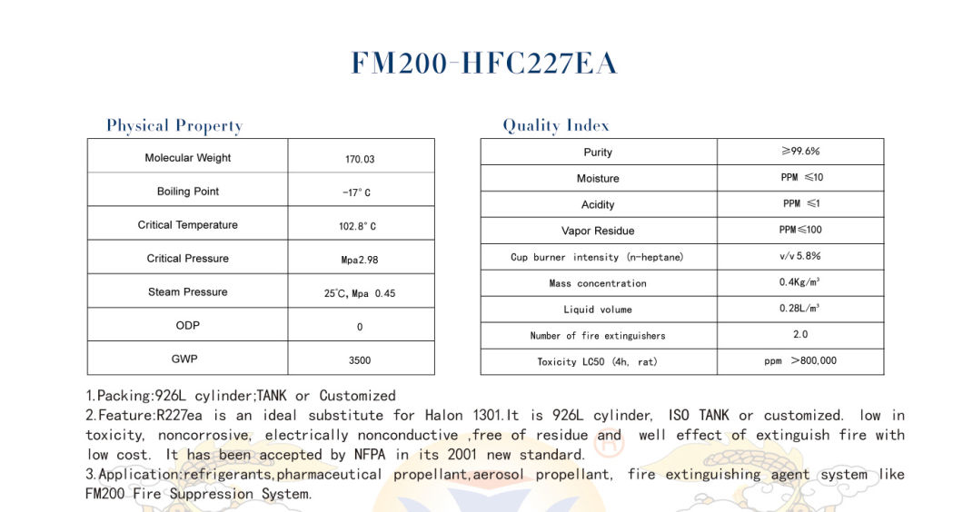 Home Air Conditioning Hfc-227ea Refrigerant Gas Factory Price