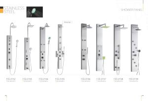 China Stainless Steel Bathroom Shower Panel System With Rain Shower Head on sale