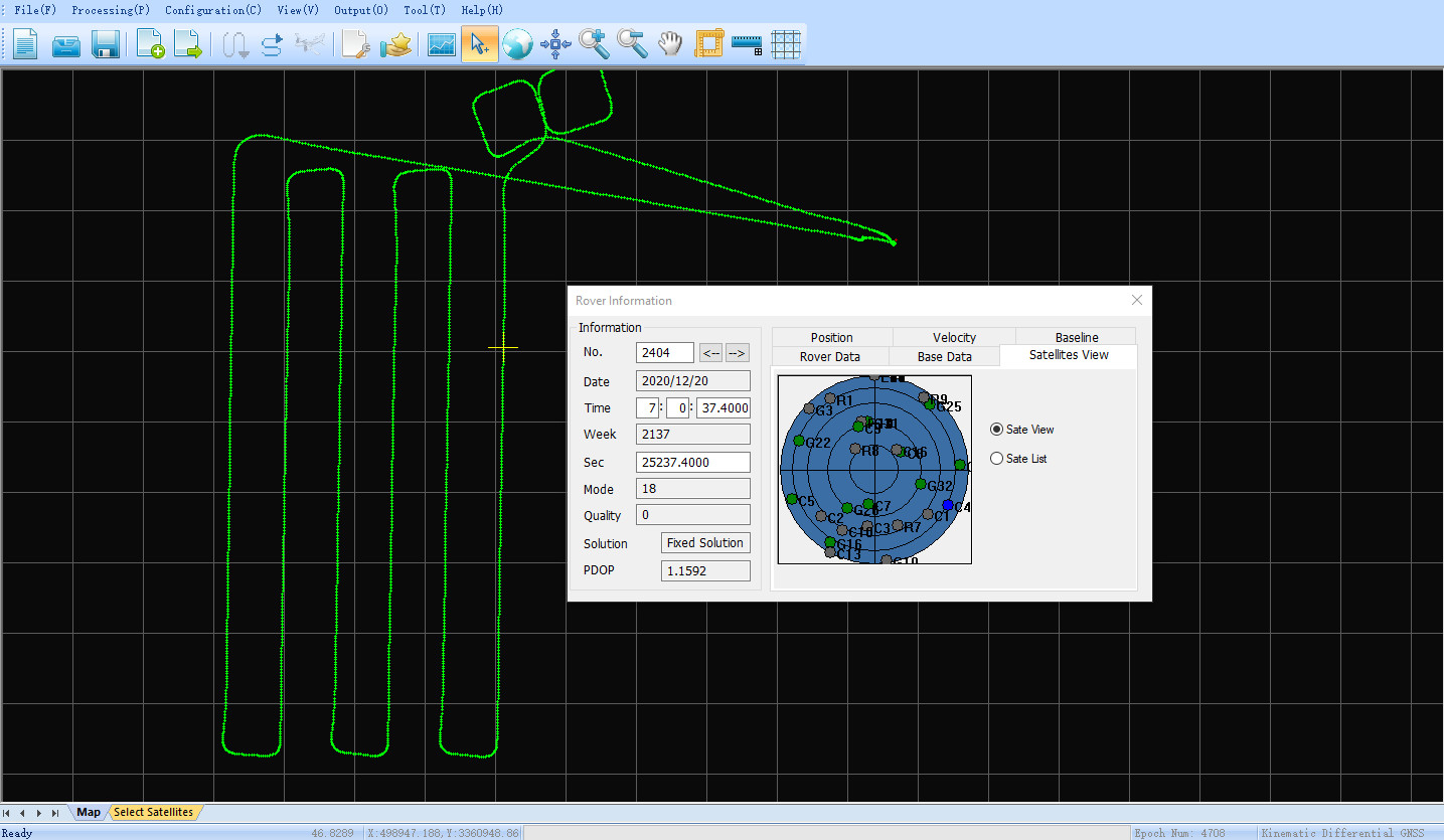 Shuttle Software –Positioning Altitude Aerial Photogrammetry Trajectory Process Software