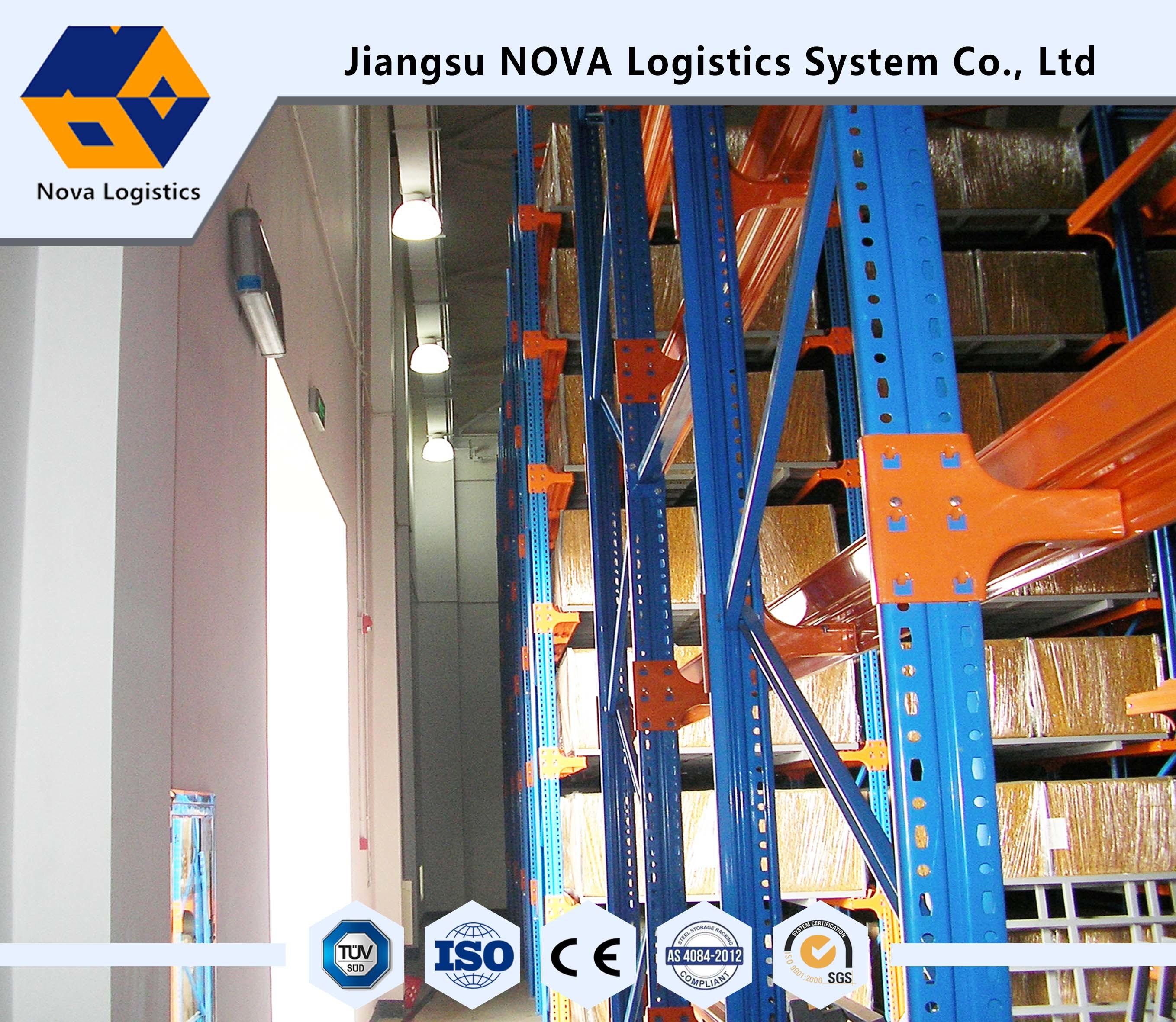 Heavy Duty Drive In Pallet Racking System 2400*800*3000mm Size Can Be Customized