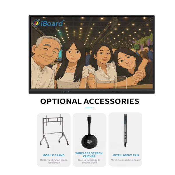 IBoard 55/65/75/85/98/100/110 Inch Touch Screen Flat Panel Meeting Room Education Classroom Smart Interactive Whiteboard