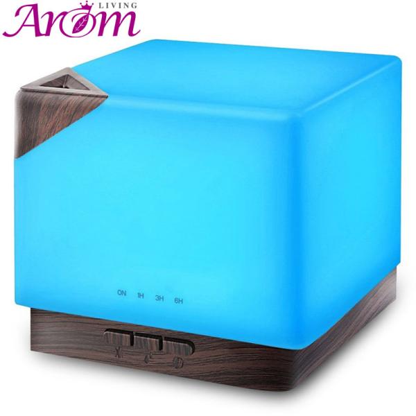 5 In 1 Wood Grain Aromatherapy Diffuser (600ML), Timer and Auto-Off Safety