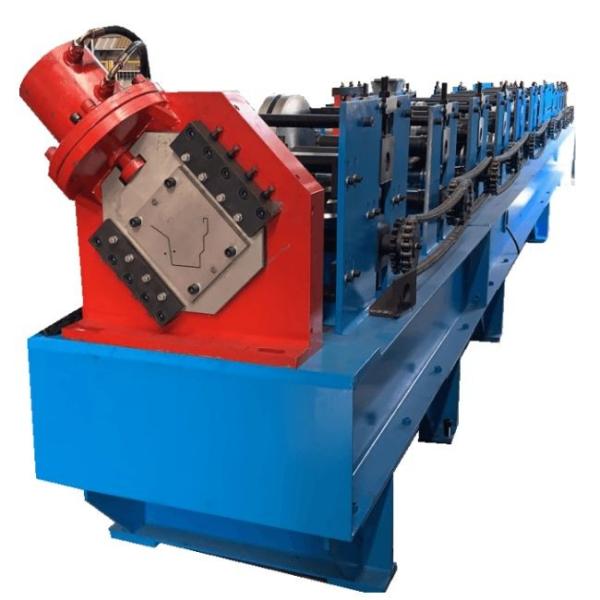 Customized PLC Controlled Downspout Roll Forming Machine With 23-26 Stands