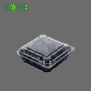 Customized Recycled Heart Shaped Strawberry Gift Golden / Clear Packaging Boxes