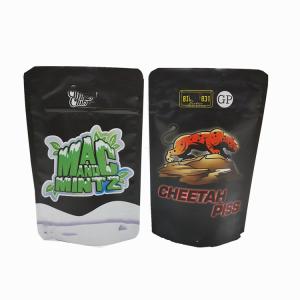 Child Proof Mylar ziplockk Pouches Waterproof Resealable Edible Packaging Bags For Snack