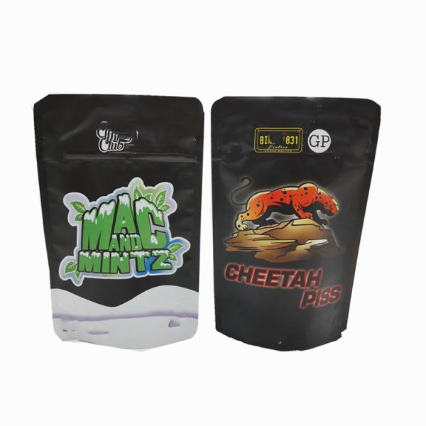 Quality Child Proof Mylar ziplockk Pouches Waterproof Resealable Edible Packaging Bags For Snack for sale