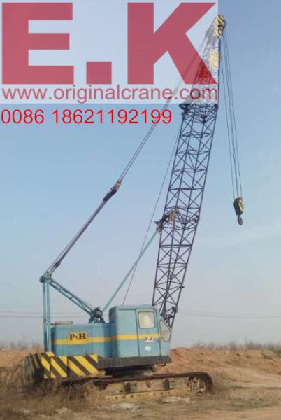 Quality 40ton crawler crane Lattice boom crawler crane P&H Japanese brand Good condition cheap pri for sale
