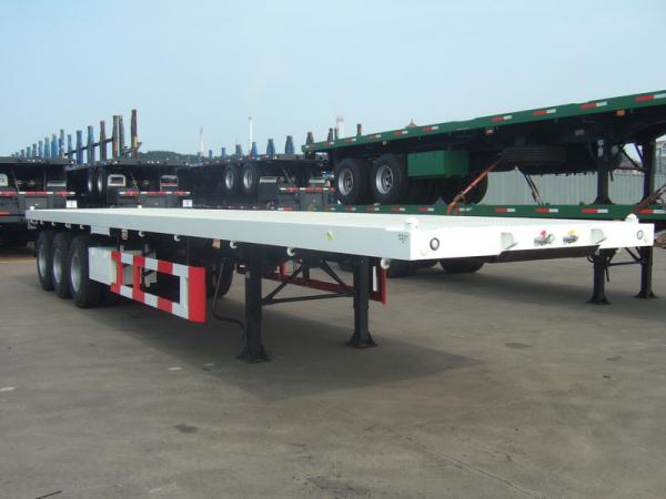 Quality 35T 50T Heavy Duty 40 Foot 3 Drum Axle FlatBed Semi Container Truck Trailer for sale