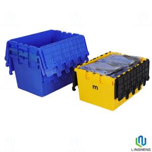 Buy cheap Nestable Stackable Heavy Duty Reusable Plastic Shipping Totes Containers With Dolly product