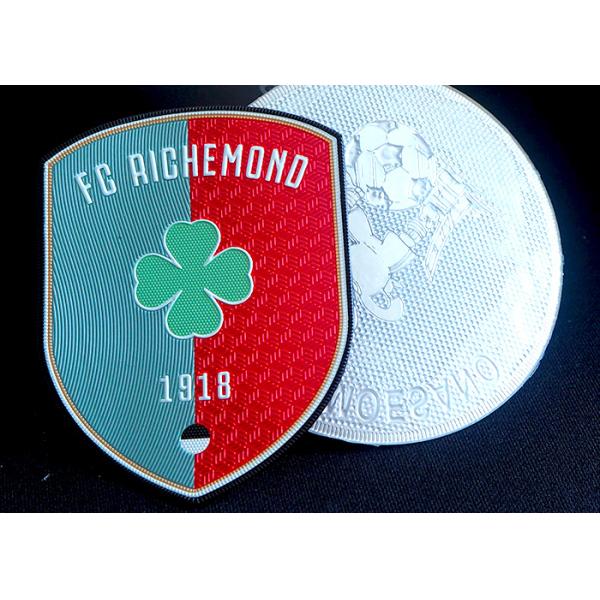 Degradable OEKO Heat Press Football Badges 8 Colorways TPU Badges