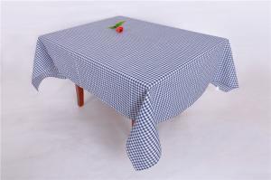 China Checkered Stain Resistant Promotional Table Covers , Rectangle Restaurant Table Cloth on sale