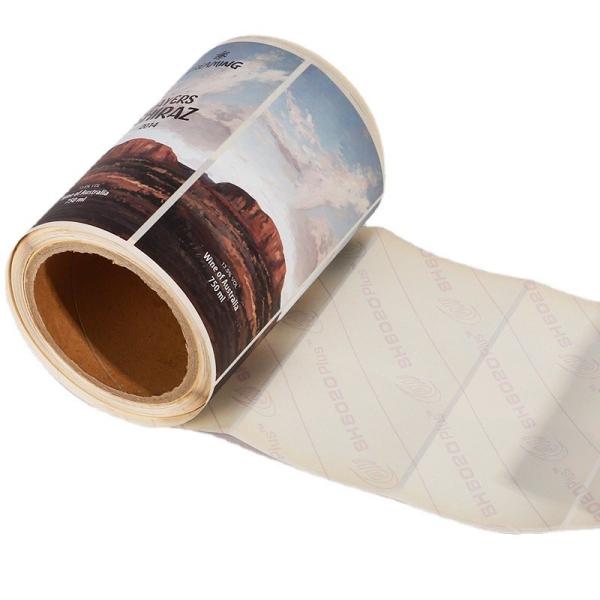Quality 750ml Custom Beer Bottle Labels Roll Printing waterproof OEM ODM for sale