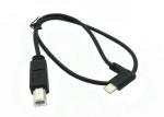 50 CM Right Angle type C to Type B USB Data Cable Customized Logo PE Low Density