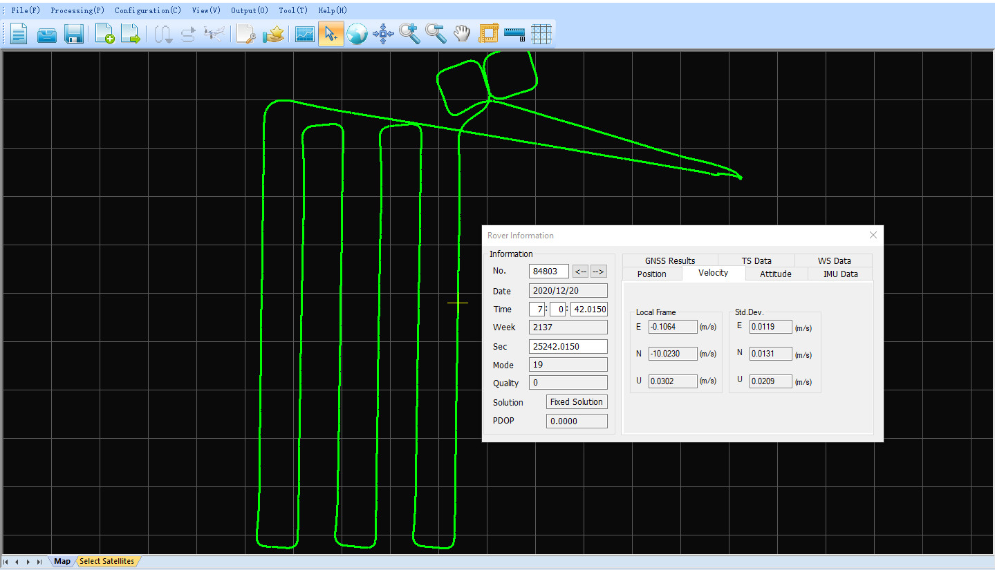 Shuttle Software –Positioning Altitude Aerial Photogrammetry Trajectory Process Software