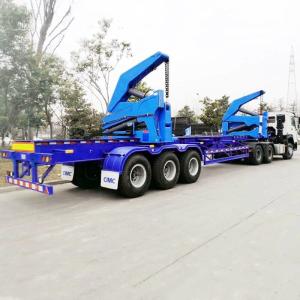 Buy cheap Mechanical Spring Suspension 3 Axle 40T Hammar Container Side Loader product