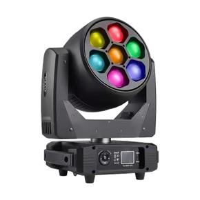 Quality 7X40W RGBW Moving Head LED Wash Stage Lighting 4 in 1 350W 9° - 44° Zoom for sale