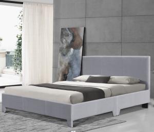 Double Size Upholstered Platform Bed Frame With Sturdy Wooden Slats OEM ODM