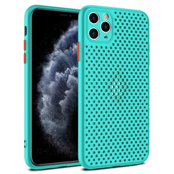Iphone 6 7 8 Plus 11 12 Pro Max Soft Tpu Material Mesh Design Heat Dissipator Anti-Shock Phone Case