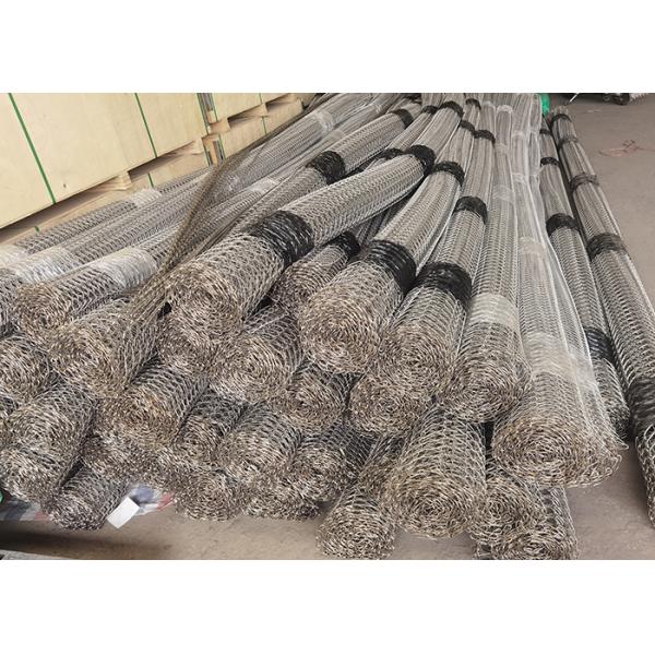 5.4m Width 304 Stainless Steel Spiral Wire Mesh Conveyor Belt With Welded Ends