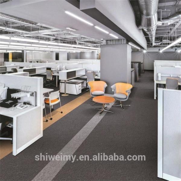 Quality 100% Invista nylon material pure color loop pile carpet tiles for office for sale