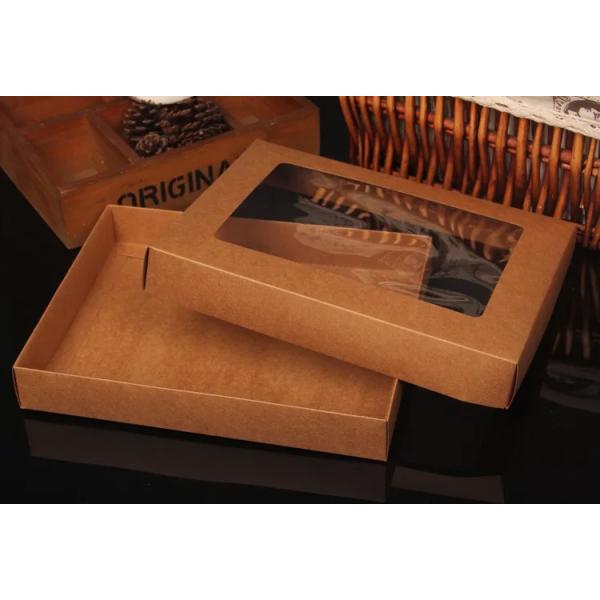 Qingdao Yilucai High Quality Custom Cotton Socks Packing Box Kraft Paper Box With Clear Window