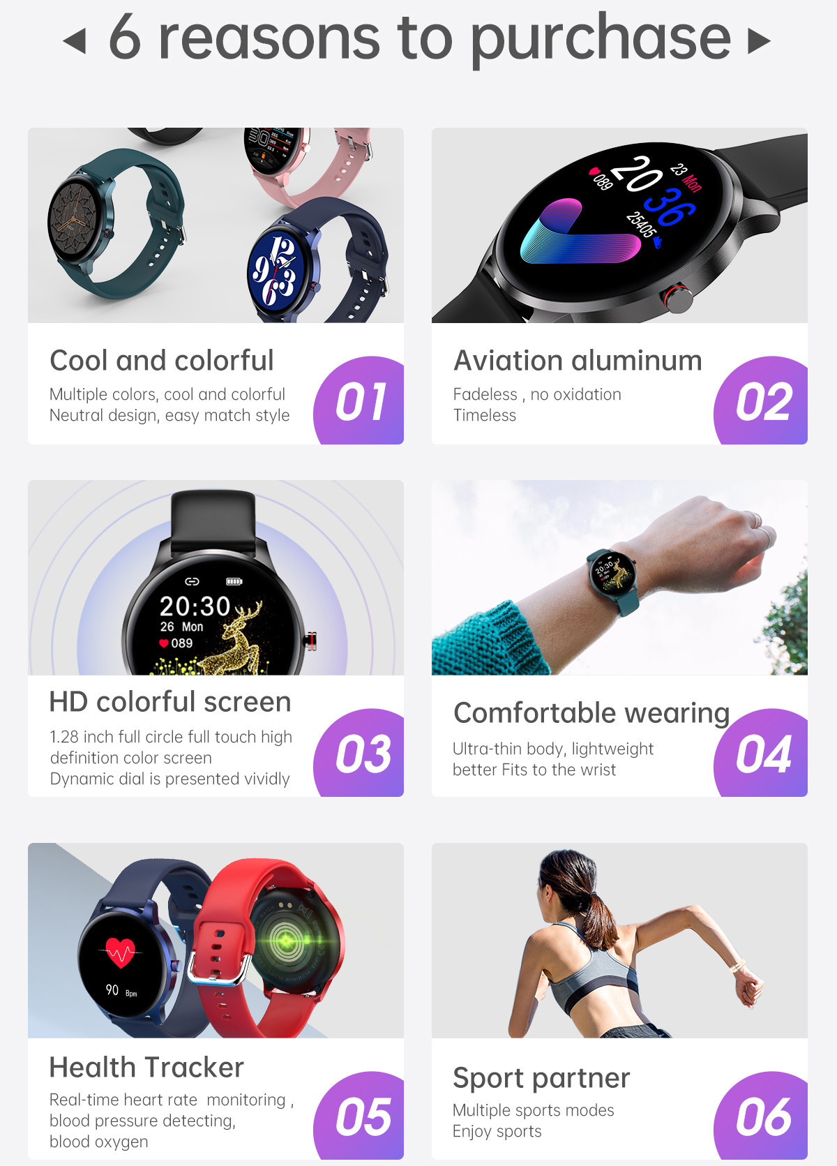Dynamic 1.28in TFT Bluetooth IOT Devices BLE 5.0 Health Monitoring Samrtwatch