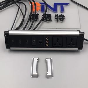 Buy cheap 2*universal power multimedia tabletop outlets desktopsocket product