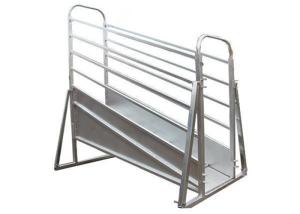 Adjustable Mobile Cattle Ramp Overhead Bracing 3.6 / 4.8m Fixed Height