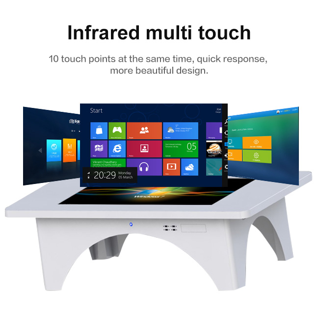 Smart Multi-Touch Coffee Game Table Interactive Monitor LCD Conference Drafting Digital Education Touch Screen Table