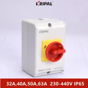 Buy cheap IEC 50A 230-440V IP65 Load Isolation Switch Rotatable Waterproof product