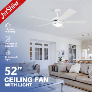 Buy cheap 52&quot; White Ceiling Fan with LED Light &amp; Pull Chain 1stShine product