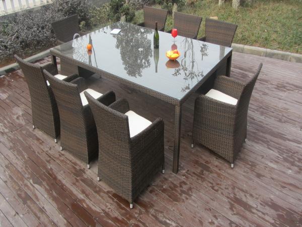 Quality Rattan Conservatory Furniture , Bistro / Kitchen Dining Table Set for sale