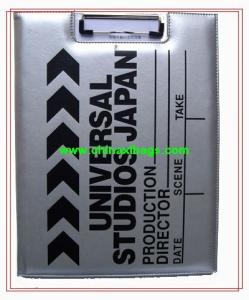 Folder PUJL-001 Made of silver color PU leatherette