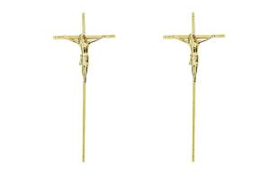 Funeral cross plastic cross crucifix DP008 for coffin decoration Plasticos cruces con cristo size 45*19cm