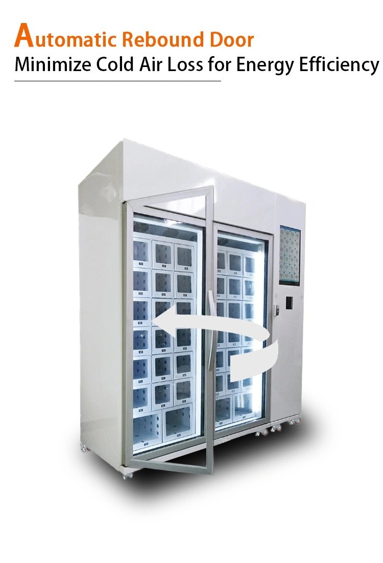Farm Fresh 24/7 Locker Vending Machine With Automated Cooling And Contactless Payment