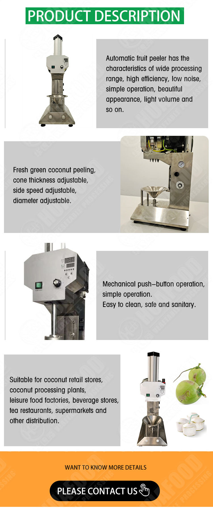 10s Fruit And Vegetable Processing Line Shelling Peeling Machine Dehusker