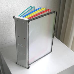 China 10 Pages Flip Wall Mount A4 Poster Display Stand on sale