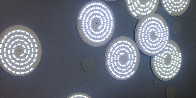 Ceiling light module with PCB board and Microwave sensor Driver