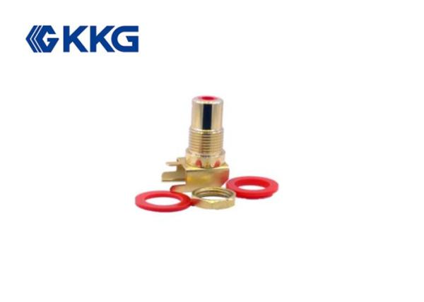 Quality CMC RCA Connector Socket Nickel Plated , Mini Jack Rca Adapter for sale