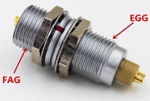 Buy cheap Fixed Plug FAG 2 Pin Circular Connector , 0B Size Push Pull Circular Connectors FGG.0B.302.CLA product