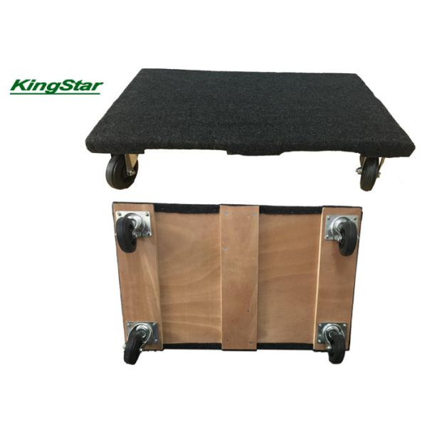 Heavy Duty 4 Wheel Moving Dolly , 1000 Lb Carpeted Furniture Dolly Portable