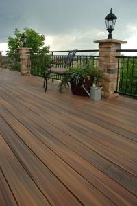 Waterproof WPC Outdoor Decking / Green Flooring HS145*22 for Outdoor Environment